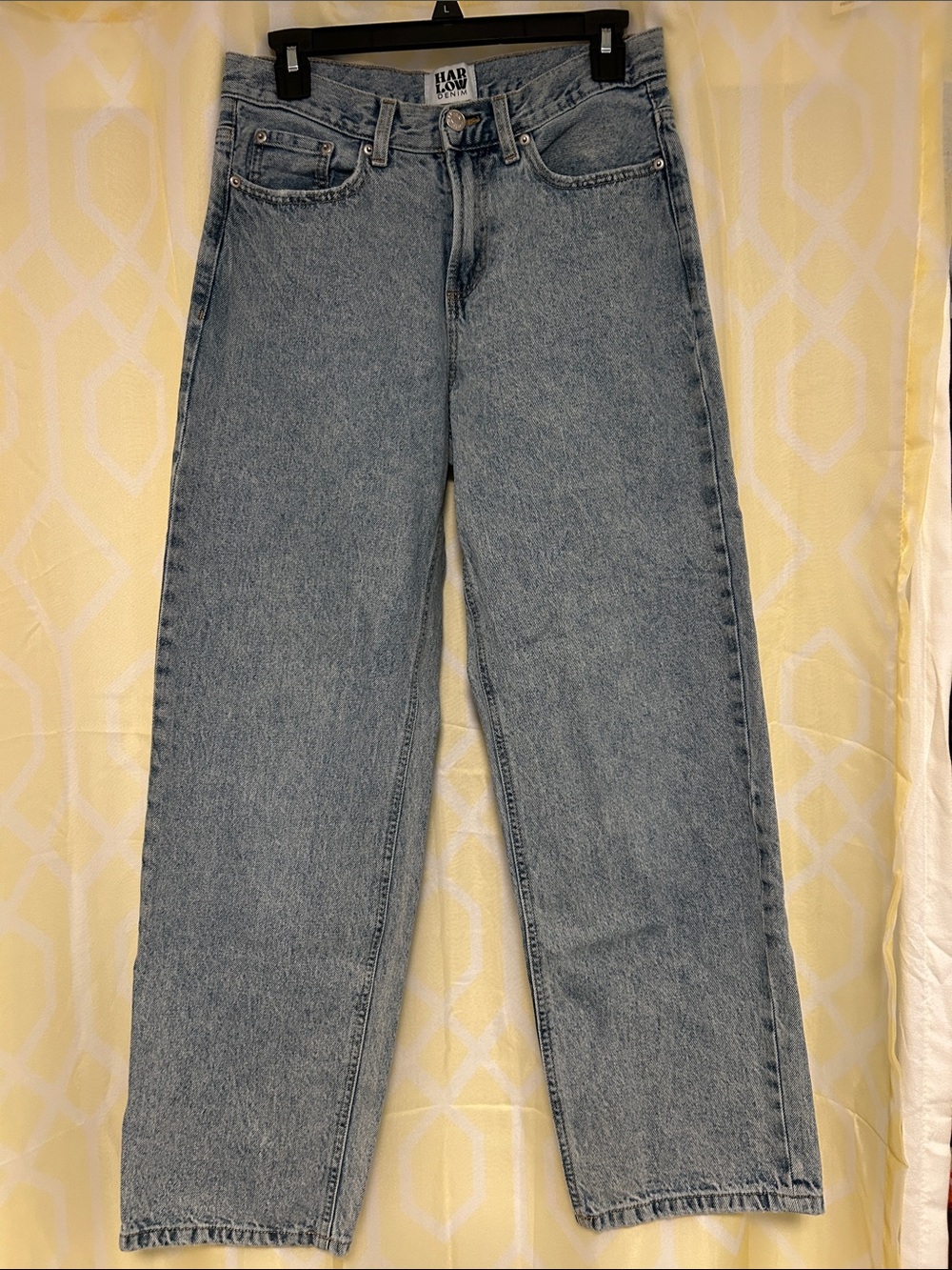 Harlow: high rise straight leg jeans